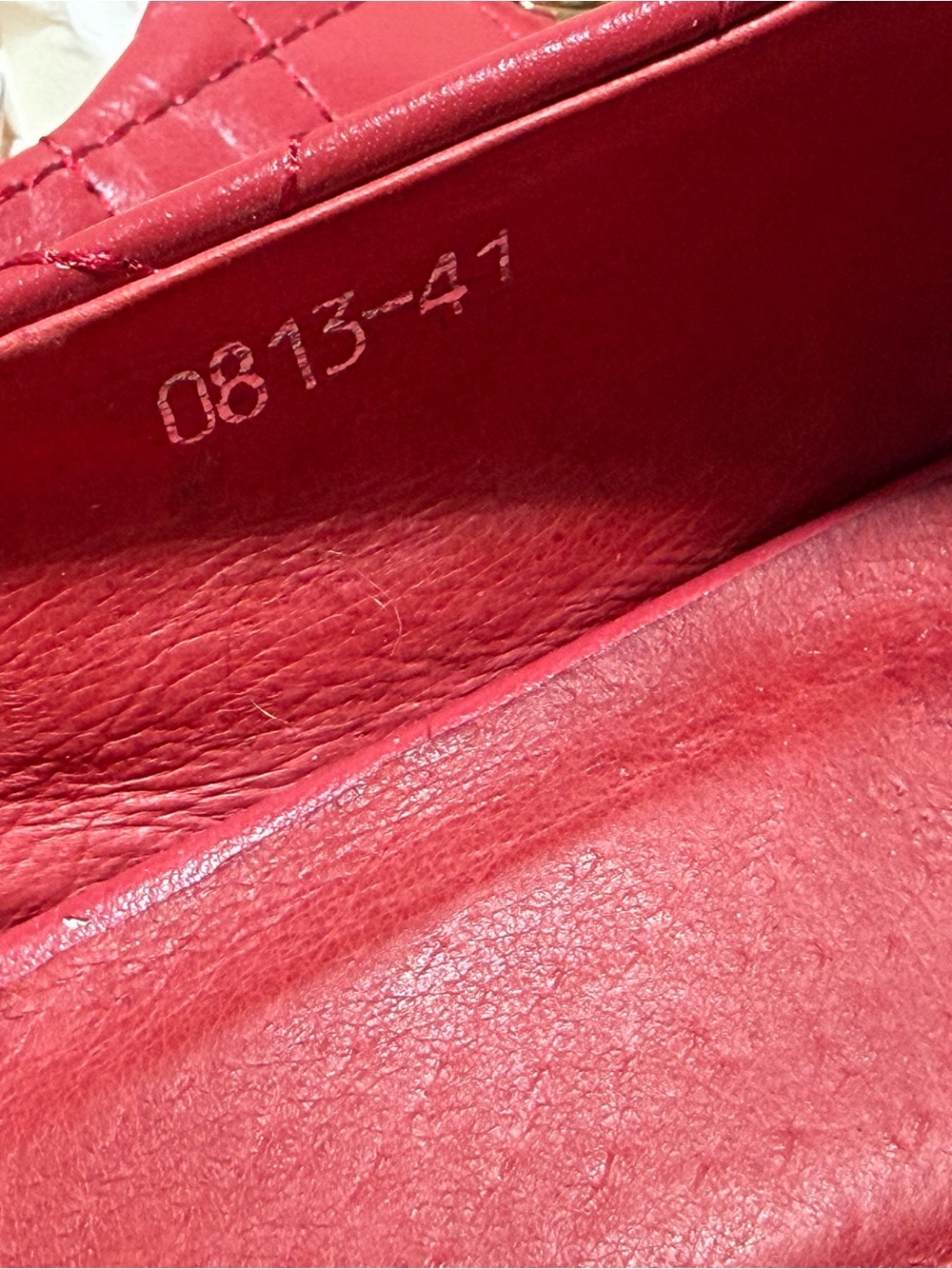 Tory Burch Carrie Red Quilted Leather Gold Cap Toe Block Heel Pump 41 / 10.5 - Picture 10 of 11